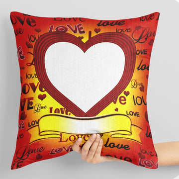 PC-09 Personalized Photo Print Pillow – 16x16 inch Custom Cushion