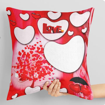 Love PC-05 Personalized Photo Print Pillow – 16x16 inch Custom Cushion