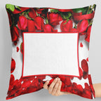 PC-35 Personalized Photo Print Pillow – 16x16 inch Custom Cushion
