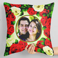 PC-45 Personalized Photo Print Pillow – 16x16 inch Custom Cushion